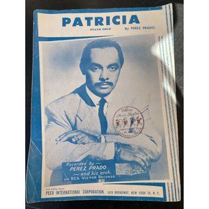 VTG 1958 Sheet Music “Patricia” Piano Solo Recorded By Perez Prado King of Mambo